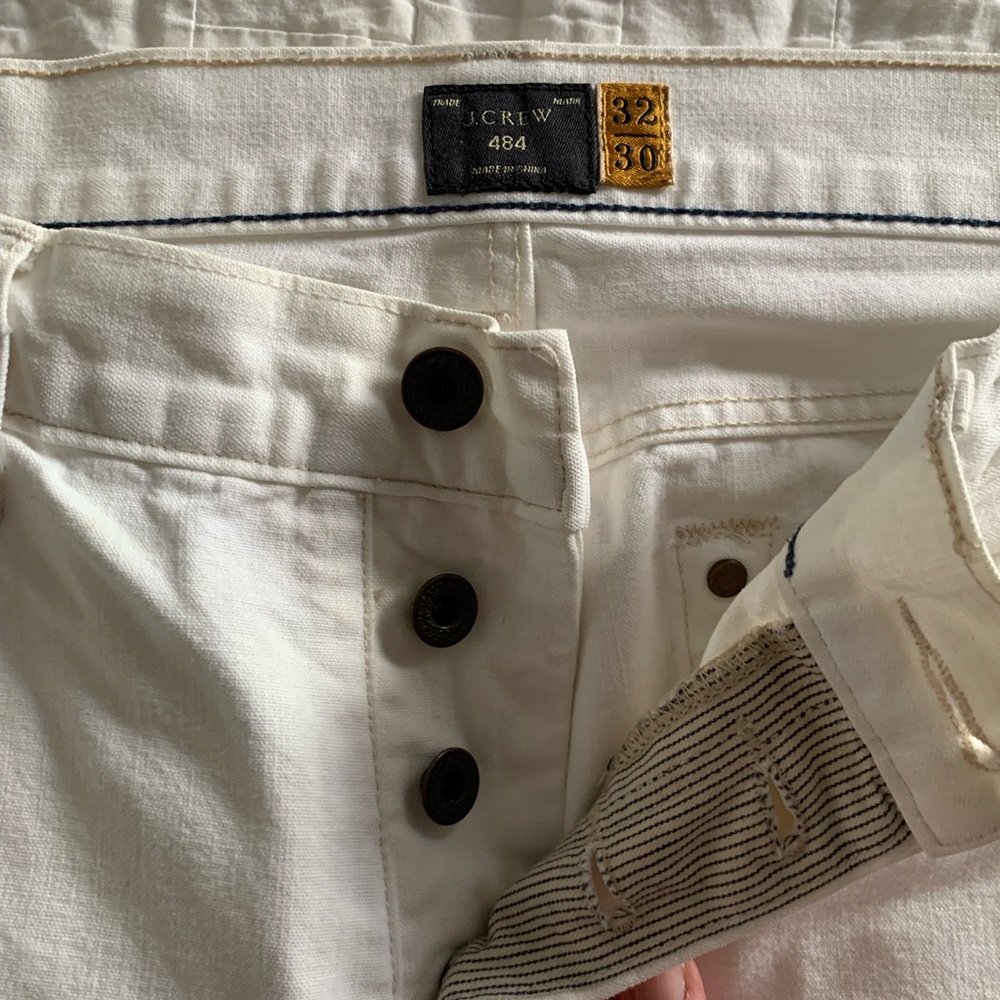 J. Crew White Denim Pants